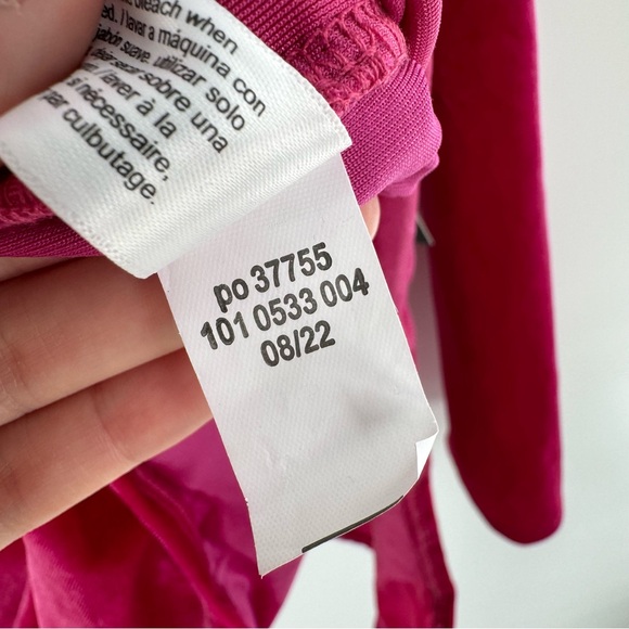 New! Eloquii Pink Velvet Bodysuit Size 18 - Picture 9 of 9